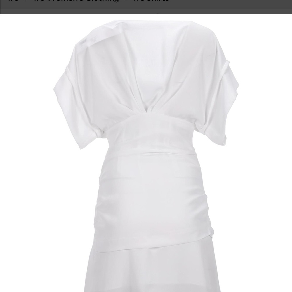 IRO White Draped Dress